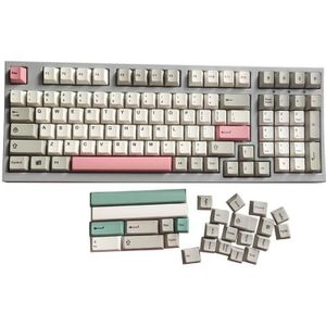 126/134 Toetsen/Set 9009 Retro Grijs Wit Keycaps Pbt Dye Sublimatie Key Caps Voor Mx Schakelaar Mechanische Toetsenbord Qx xda Profiel Iso