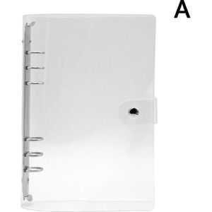 1Pc Transparante Pvc Plastic Clip Bestand FolderA4/A5/A6/A7 Notebook Losbladige Ringband Planner agenda School Kantoorbenodigdheden