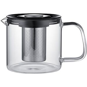 Oneisall Grote Capaciteit Clear Glas Theepot Met Roestvrijstalen Theefilter Puer Waterkoker Verwarmde Container Koffie Thee Pot Maker