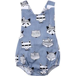 Pasgeboren Baby Baby Boy Meisje Zomer Romper Jumpsuit Vos Print Playsuit Kleding