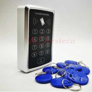 Standalone Toegang Controller Met 10 Stuks Em Sleutelhangers Rfid Toegangscontrole Toetsenbord Digitale Panel Kaartlezer Voor Deurslot Systeem