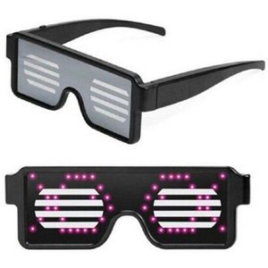 LED Draad Glazen Light Up Glow Zonnebril Eyewear Shades voor Nachtclub Party Night Vision Bril