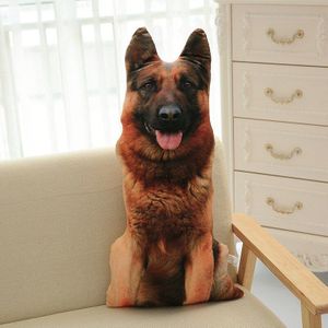 3D Drie-Dimensionale Simulatie Hond Kussen Sofa Kussen Creatieve Grappige Jongen Speelgoed Kinderen Pluche Kussen Husky Kamer Decoratie