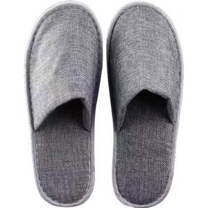 1 Paar Draagbare Wegwerp Casual Verdikte Gesloten Teen Antislip Platte Spa Hotel Reizen Slippers Резкий Поворот