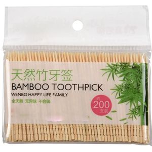 Bamboe Tandenstokers Catering Cocktail Fruit Picks 6.4Cm Lange 600 Pcs