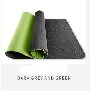 Tpe Yoga Mat Bedrukt Logo Antislip Met Positie Lijn Fitness Gymnastiek Matten Dubbele Laag Beginner Sport Tapijt pads