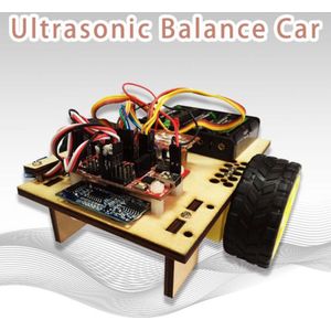 Hout Ultrasone Automatische Balans Auto Arduino Robot Kit