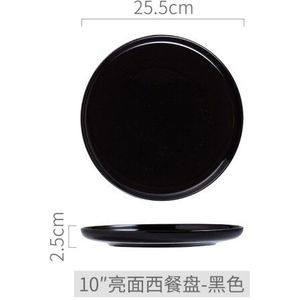 25.5 Cm Diameter Westerse Steak Plaat Keramische Schotel Lade Huishoudelijke Servies Creatieve Diner Plaat Pasta Schotel