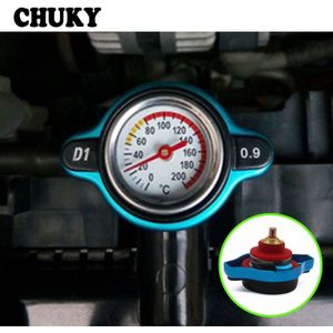 CHUKY Auto Water Tank Thermostatische Radiator Cap Met Temperatuurmeter Meter Accessoires Voor Hyundai Creta Tucson BMW E53 VW Golf