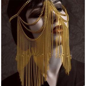 Egyptische Masker Tonen Vrouwelijke Masker Steampunk Accessoires Overwatch Cosplay Rave Festival Outfit Mascara Toda La Cara Sexies