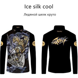 Professionele Vissen Kleding Ijs Zijde Koele Ademende Lange Mouw Sneldrogende Kleding Grote 4XL 3XL Mannen Vrouwen Unisex T shirt Top