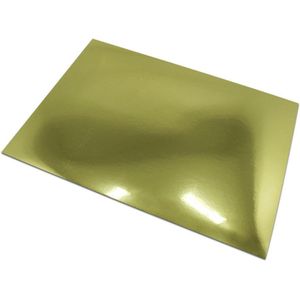 50Pcs A4 21x29.7cm Goud Zilver PET Aluminiumfolie Zelfklevend Papier Sticker Kruidenier Afdrukken Label Zelf -sticker Papier