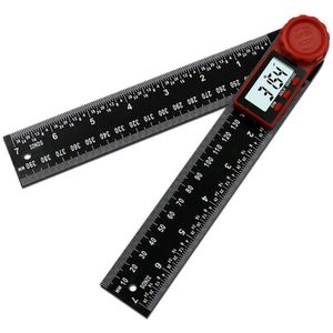 Gtbl 7In 200Mm 360 Graden 2 In 1 Digitale Lcd Display Gradenboog Hoekzoeker Duimstok