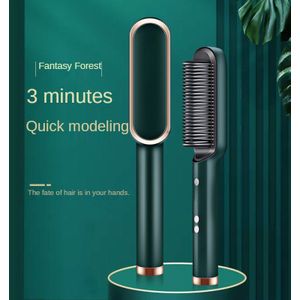 Professionele Stijltang Keramische Elektrische Rechttrekken Baard Borstel Mannen Snelle Verwarming Baard Stijltang Kam Styler