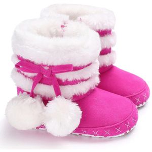 0-18M Leuke Sneeuw Katoen Warme Laarzen Zuigeling Zachte Zolen Pasgeboren Winter Baby Schoenen Voor Meisje Anti-slip Kerst Laarsjes