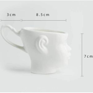 200 Ml 3D Baby Gezicht Mokken Paar Koffie Cup Kinderen Melk Mokken Woondecoratie Volwassen Drink Cup Keramische Mok