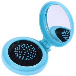 1Pc Shell Compacte Spiegel Make-Up Spiegel Draagbare Pu Lederen 1:2 Vergrootglas Make Up Spiegels Meisjes 2-Face Pocket cosmetica Spiegel