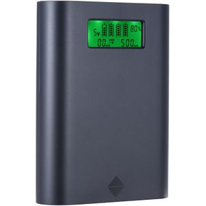 E3S Draagbare Lcd-scherm 4 Slots 18650 Batterij Externe Lader Houder Box Case Diy Power Pack Kit Compact Backup Power