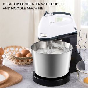 Elektrische Mixer Elektrische Voedsel Stand Hand Mixer Kom Taart Deeg Haak Whisk Klopper 1.7L Uk