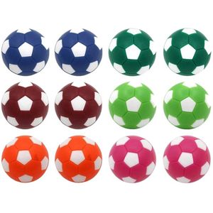 12Pcs Tafelvoetbal Vervanging Ballen Spare Voor 36Mm Gekleurde Tafelvoetbal Tafel Voetbal Spel Voor Volwassenen En Kinderen
