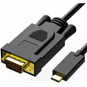 Usb C Naar Vga Hd Kabel Type C Adapter Kabel Usbc Naar Vga Male Converter Adapter Kabels Voor Macbook Huawei samsung Vga Kabel