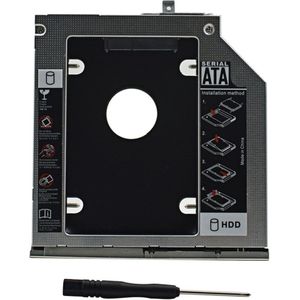 Tishric Voor Hp Elitebook 2560P 2570P 2nd 9.5 Mm Sata 2.5 Ssd Hd Hdd Dvd Harde Schijf caddy Optibay Behuizing Box Case Adapter