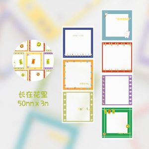 Frame Dagboek Serie Washi Tape Decoratieve Adhesive Afplakband Voor Stickers Scrapbooking Diy Stationery School Office Supply