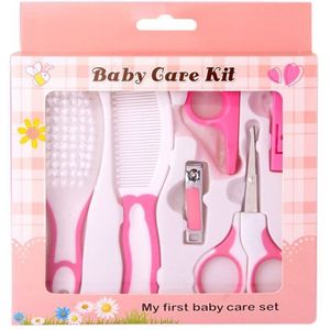 6 Stks/set Baby Nagelverzorging Sets Pasgeboren Dagelijkse Nagelknipper Schaar Komen Haar Borstel Kits Zuigelingen Kids Nail Cutter Grooming kit