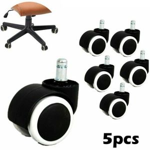 5 Pcs Office Thuis Stoel Wielen Zachte Wiel Swivel Houten Meubelen Vervanging