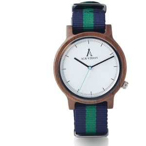 Alk Vision Pride Regenboog Top Hout Horloges Vrouwen Mens Houten Horloge Canvas Lgbt Strap Casual Horloge