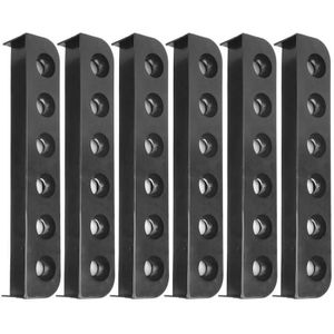 Biljart Accessoires 3 Set Biljart Snooker Accessoire Plastic Wandmontage Zwembad Rack Beugel 6 Gaten Biljart Rack