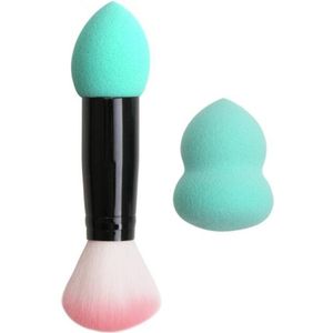 1 Set Makeup Brush Beauty Sponge Cosmetic Puff 2 Heads Blusher Brush Makeup Blender Powder Make Up Beauty Tools
