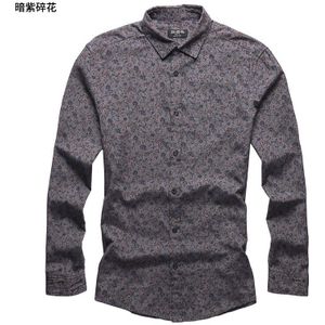 Herfst Mannen Drukoverhemd Lange Mouwen Casual Zakelijk Slim Shirts Mens Wedding Party Shirt S5002