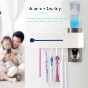 Antibacteria UV Licht Ultraviolet Tandenborstel Sterilisator Automatische Tandpasta Dispenser Tandenborstel Houder Mondhygiëne Cleaner