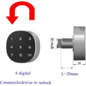 Keyless Touch Toetsenbord Wachtwoord Kabinet Lock Digitale Elektrische Kast Lade Locker