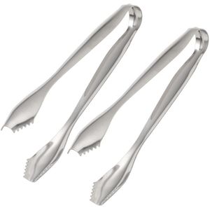 serveertang - creatieve buffettang, herbruikbare voorgerechtentang, roestvrijstalen tang, draagbare voedseltang, saladetang, barbecuetang, duurzame suikertang, cateringtang, -ijstang voor