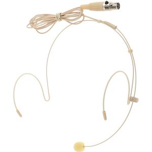 Headset Microfoon Beige Dubbele Oorhaak 3.5Mm/3pin/4Pin Mini Xlr Zender