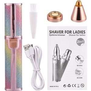 Usb Opladen Elektrische Wenkbrauw Trimmer Pen Haar Remover Wenkbrauw Scheermes/Epilator Pijnloos Multifunctionele Eye Brow Trimmer Gezicht Scheren