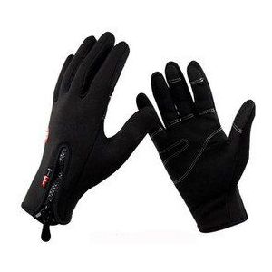 Zwart Ski Handschoenen Warm Skiën En Paardrijden Handschoenen Motorhandschoenen Outdoor Wind En Waterdichte Katoenen Handschoenen