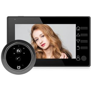 Deurbel Deurbel Ontmoette Camera Video Kijkgaatje Deur Oog 4.3 Inch Tft Lcd Ir Nachtzicht 3 Modes Video opname Foto 'S Nemen