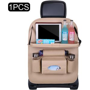 Pu Lederen Pad Bag Car Seat Terug Organisator Opvouwbare Tafel Lade Reizen Opbergtas Opvouwbare Eettafel Autostoel Opslag tas