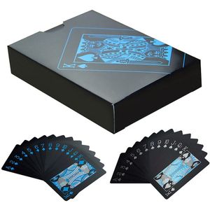 Plastic Poker Card Set Black Game 55 Kaarten Waterdichte Puzzel Ontwikkeling Brainpower PVC Materiaal Ideaal speelgoed voor kinderen