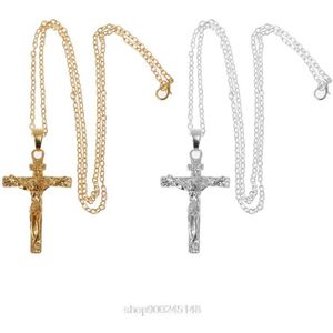 Katholieke Jezus Christus Op Inri Kruis Kruisbeeld Hanger Ketting Mode-sieraden N10 20