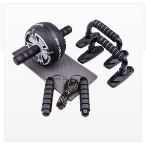 Xc Lohas Buik Wiel Sets Met Push Up Bar Jump Rope Spier Fitnessapparatuur Ab Roller Gym Roller Trainer Hand strengthener