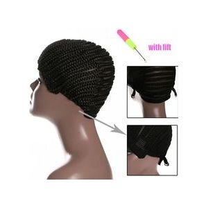 1 Stuk Vrouwen Haarnetjes Easycap Cornrow Pruik Caps Voor Het Maken Pruiken Met Verstelbare Riem Gevlochten Producten Synthetisch