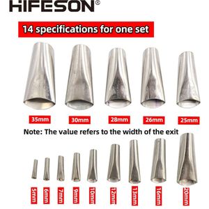 Hifeson 14Pc Breeuwen Finisher Siliconenkit Nozzle Lijm Remover Schraper Breeuwen Nozzle Kit Gereedschap Keuken Gadgets