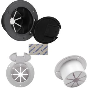 Plastic Wall Mount Kabel Grommet Scharnierende Cover RV Trailer Caravan Power Levert compartiment cover