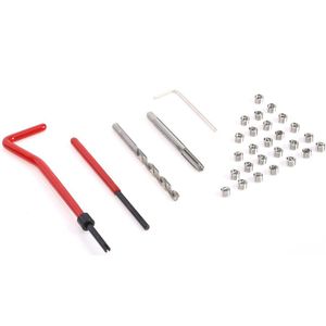 M6 Auto Pro Coil Boor Tool Metrische Draad Reparatie Insert Kit Voor Helicoil Auto Reparatie Tools Grof Koevoet Schroef Tand reparatie Kit