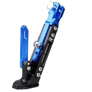 Cnc Aluminium Verstelbare Kickstand Voet Side Stand Voor Motorcycle Universal Gloden/Zilver/Grijs/Paars/Oranje/Blauw/Zwart/Rood