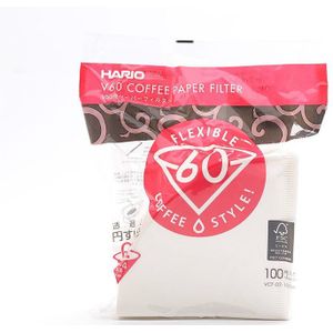 Hario V60 Filter Koffie Papier 1-4 Cup Voor Gespecialiseerde Cafe V60 Druppelaar Barista Voor Koffiezetapparaat Hario Echt herbruikbare Filters